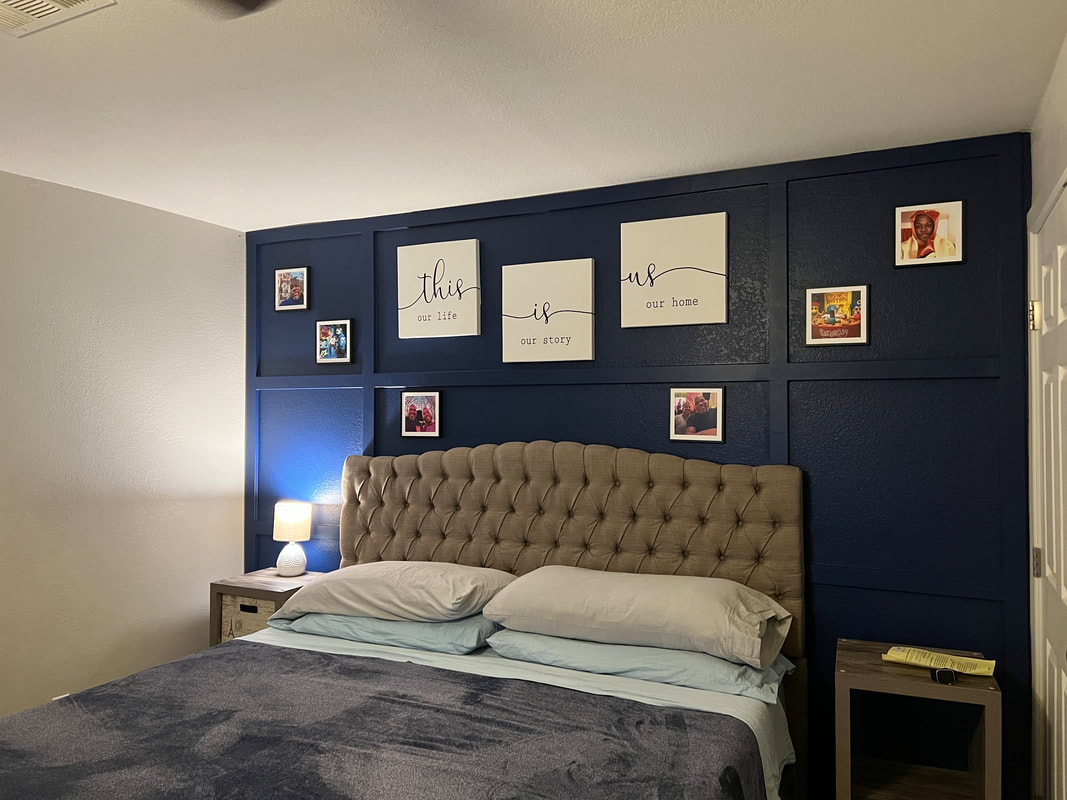 Board and Batten Bedroom Accent Wall design specialists Phoenix